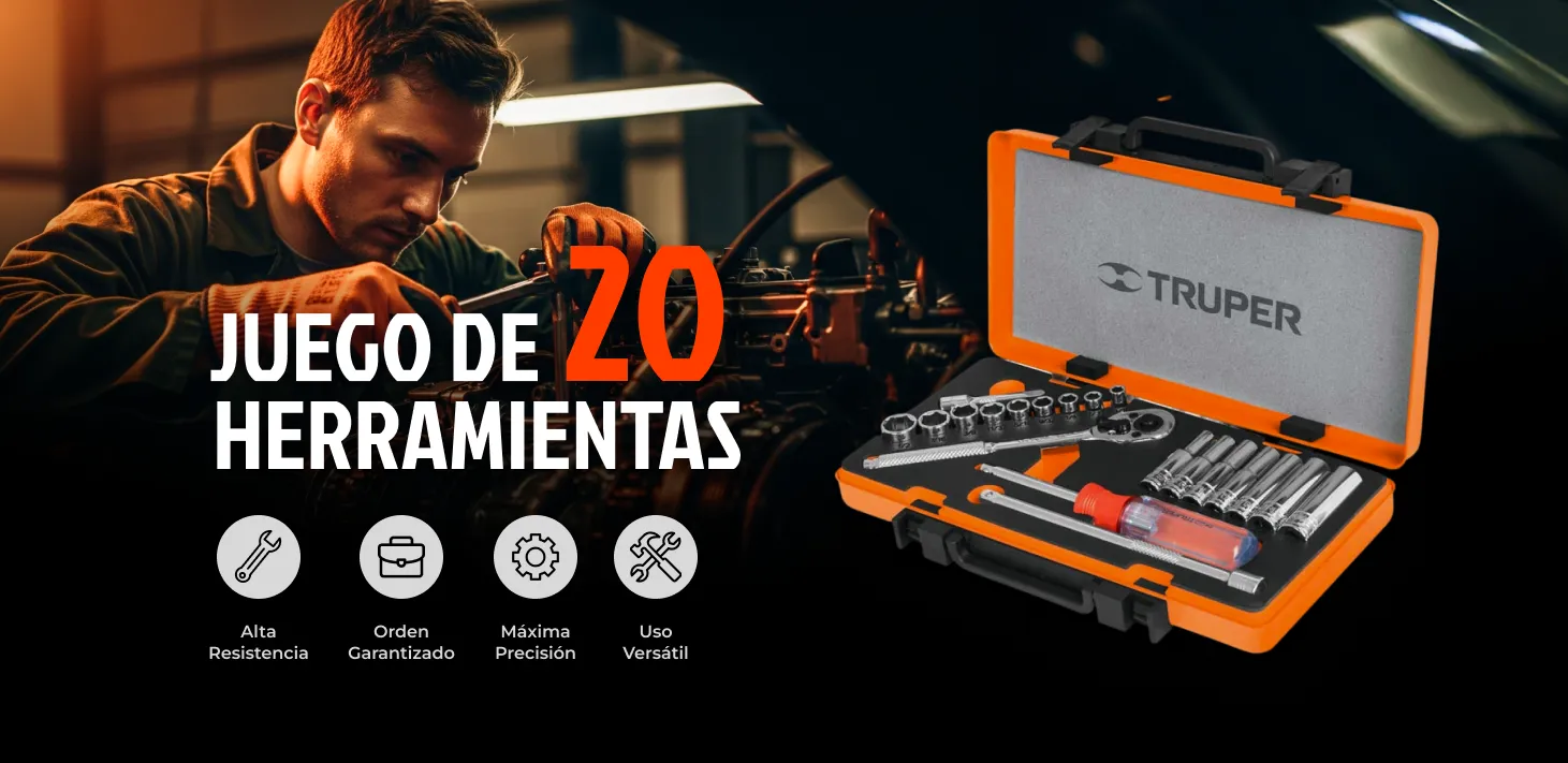 banar juevo de 20 herramientas truper